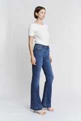 High Rise Flare Trouser Hem