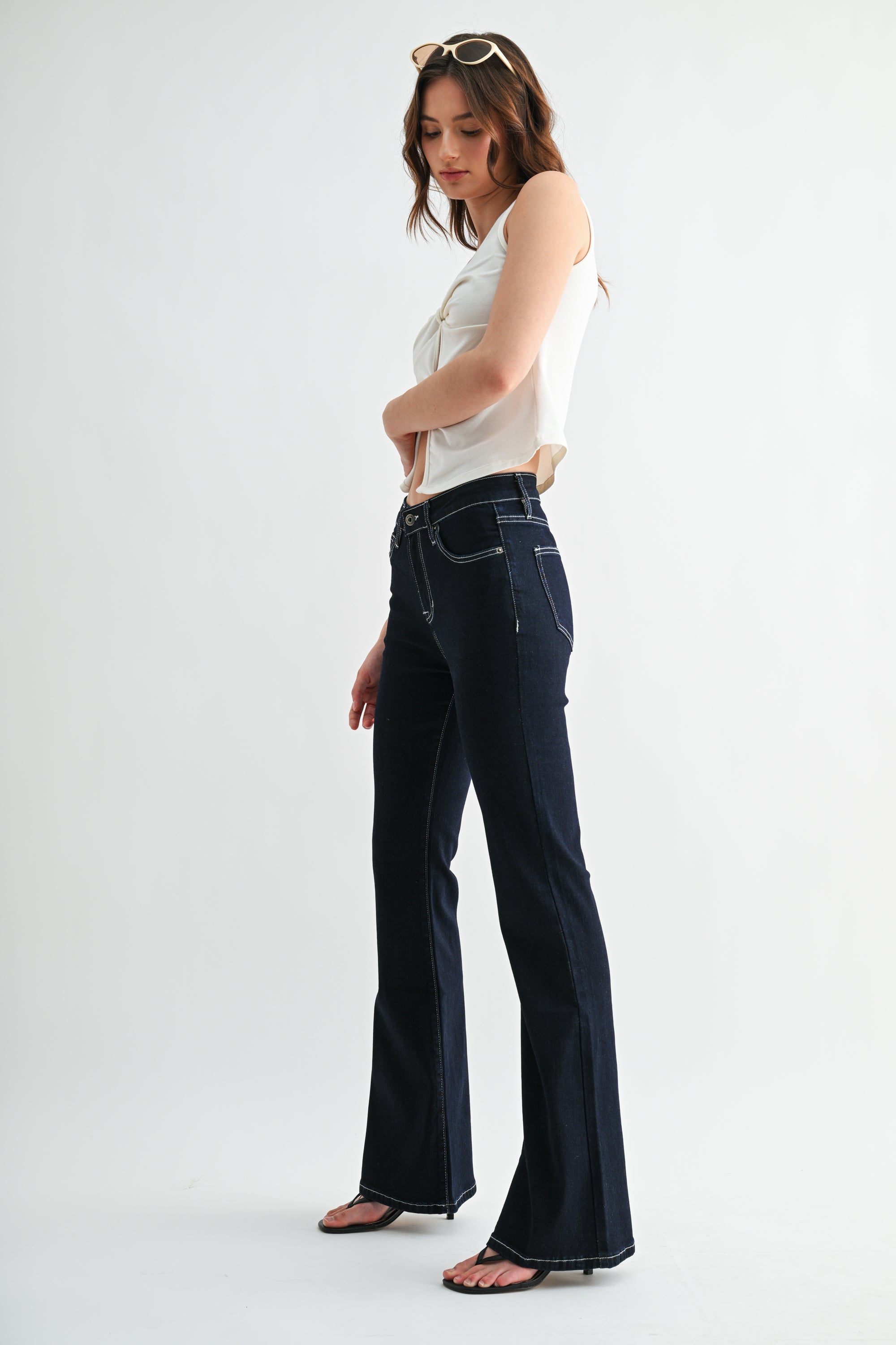 Mica Denim High Rise Flare Jeans Secondary image