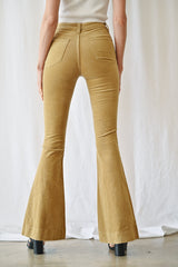 High Rise Velvet Super Flare