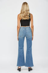 High Rise Flare With V Shape Wb