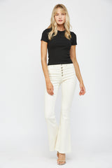 Super Stretch High Rise Flare