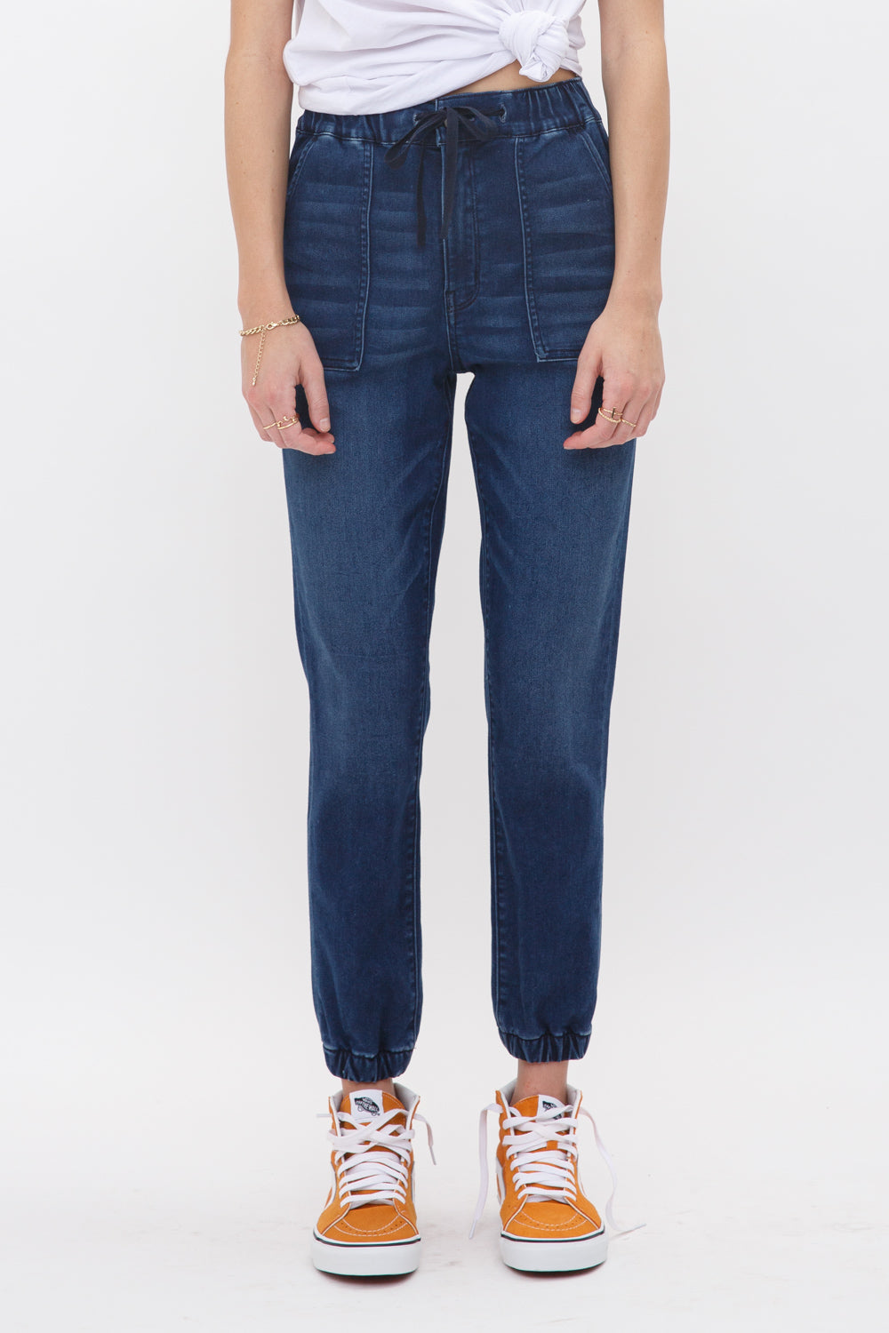 Mica Denim Super High Rise Mom Fit Jogger Secondary image
