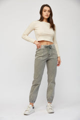 High Rise Jogger Crop