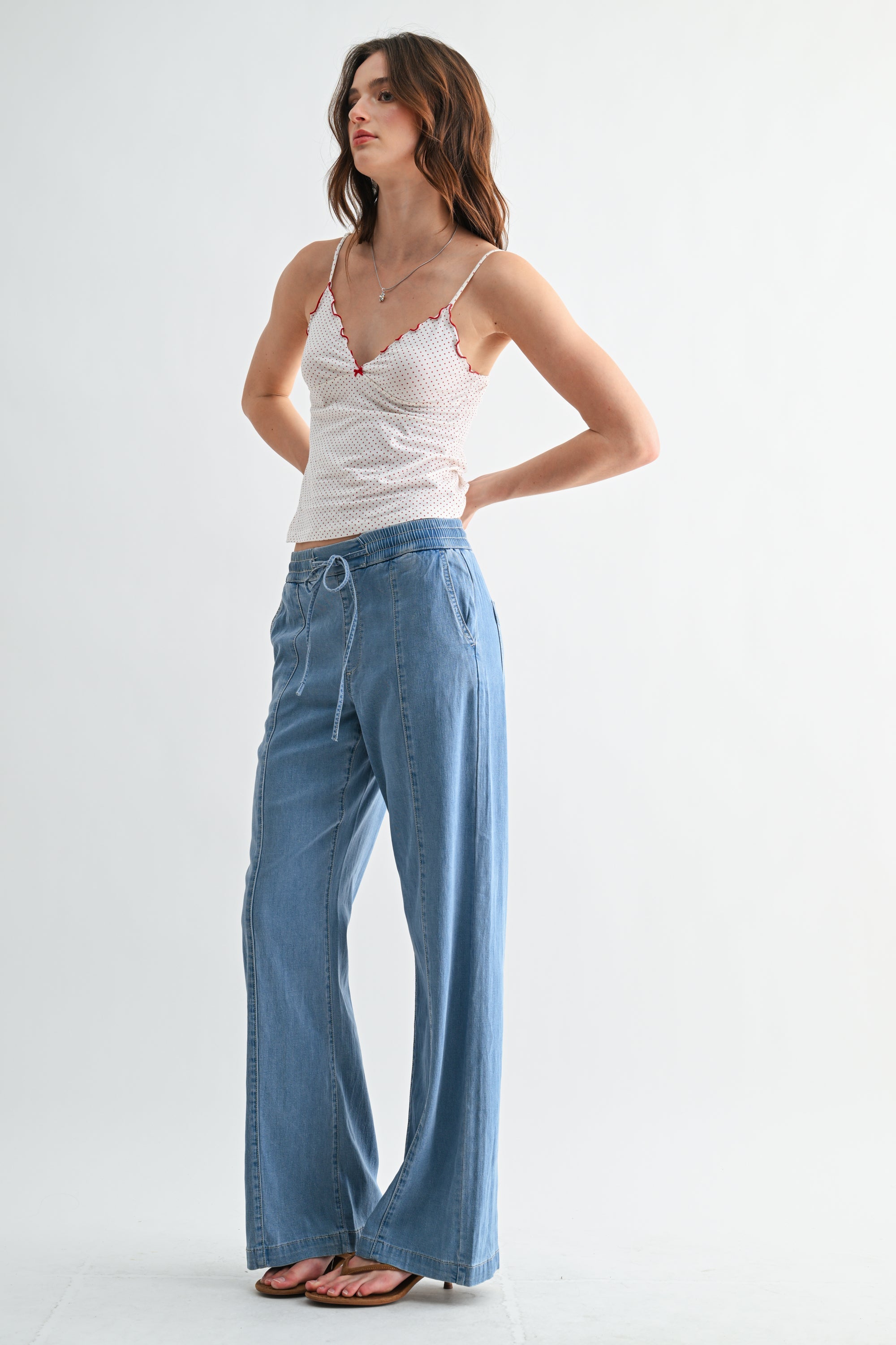 Mica Denim High Rise Wide Jogger Secondary image