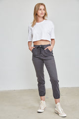 High Rise Jogger Crop