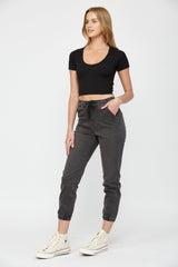 High Rise Jogger Crop