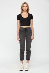 High Rise Jogger Crop