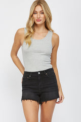 High Rise Split Detailed Shorts