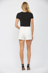 Fold Over High Rise Shorts