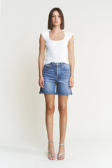 SUPER HIGH BUTTON UP BERMUDA