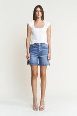 Super High Button Up Bermuda