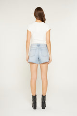 SUPER HIGH RAW HEM SHORTS