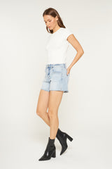 SUPER HIGH RAW HEM SHORTS