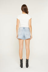 Super High Raw Hem Shorts