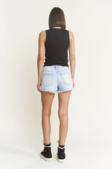 Super High Vintage Raw Hem Shorts
