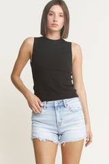 Super High Vintage Raw Hem Shorts