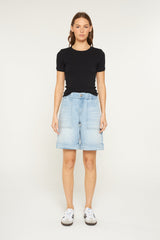 Super High Cuffed Hem Shorts