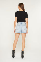 Super High Shorts With Frayed Hem