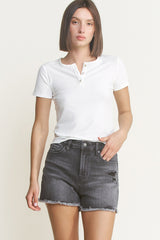 SUPER HIGH DISTRESSED SHORTS