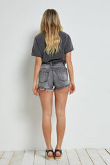 High Rise Shorts With Star Print