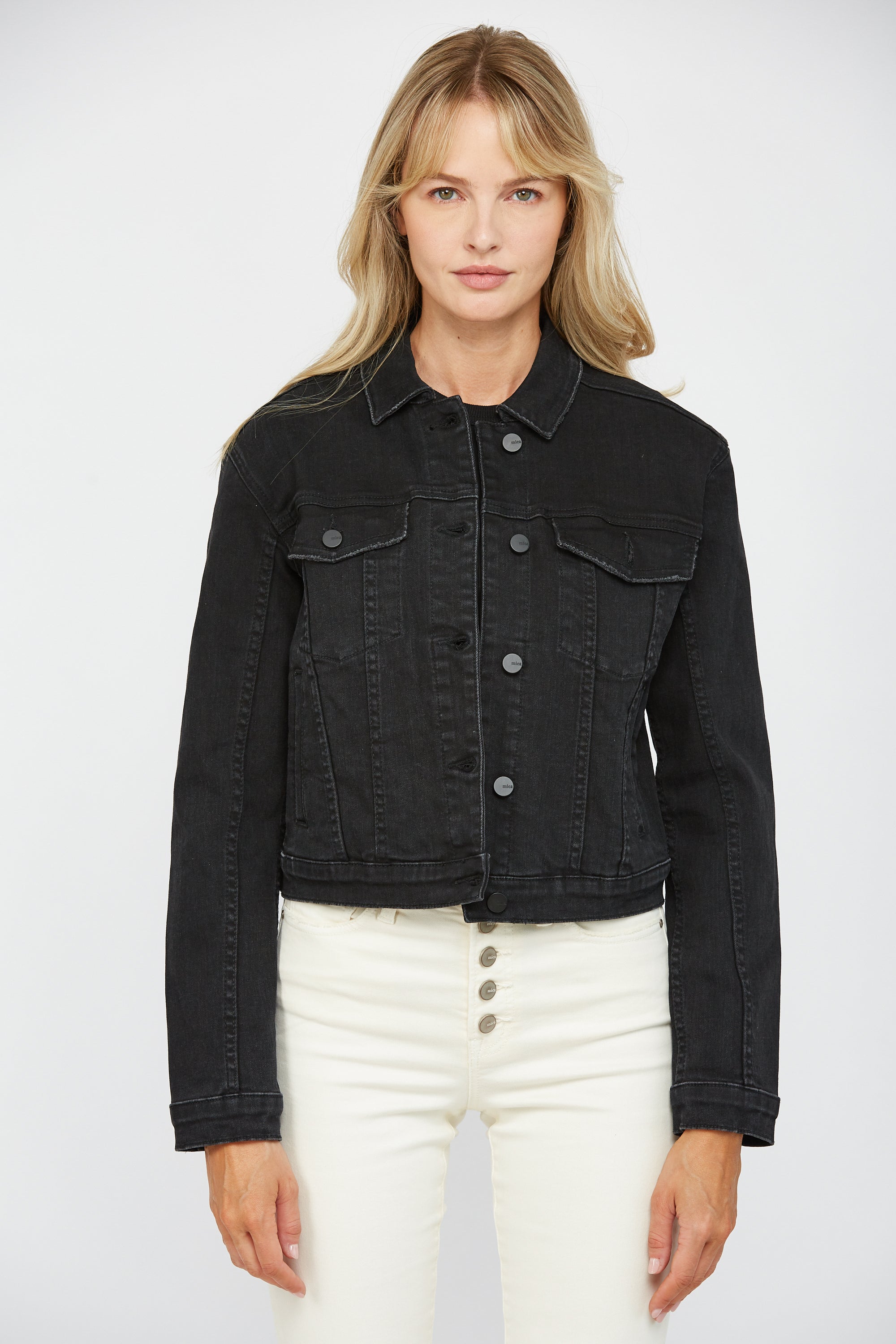 Mica Denim Black Denim Jacket Secondary image