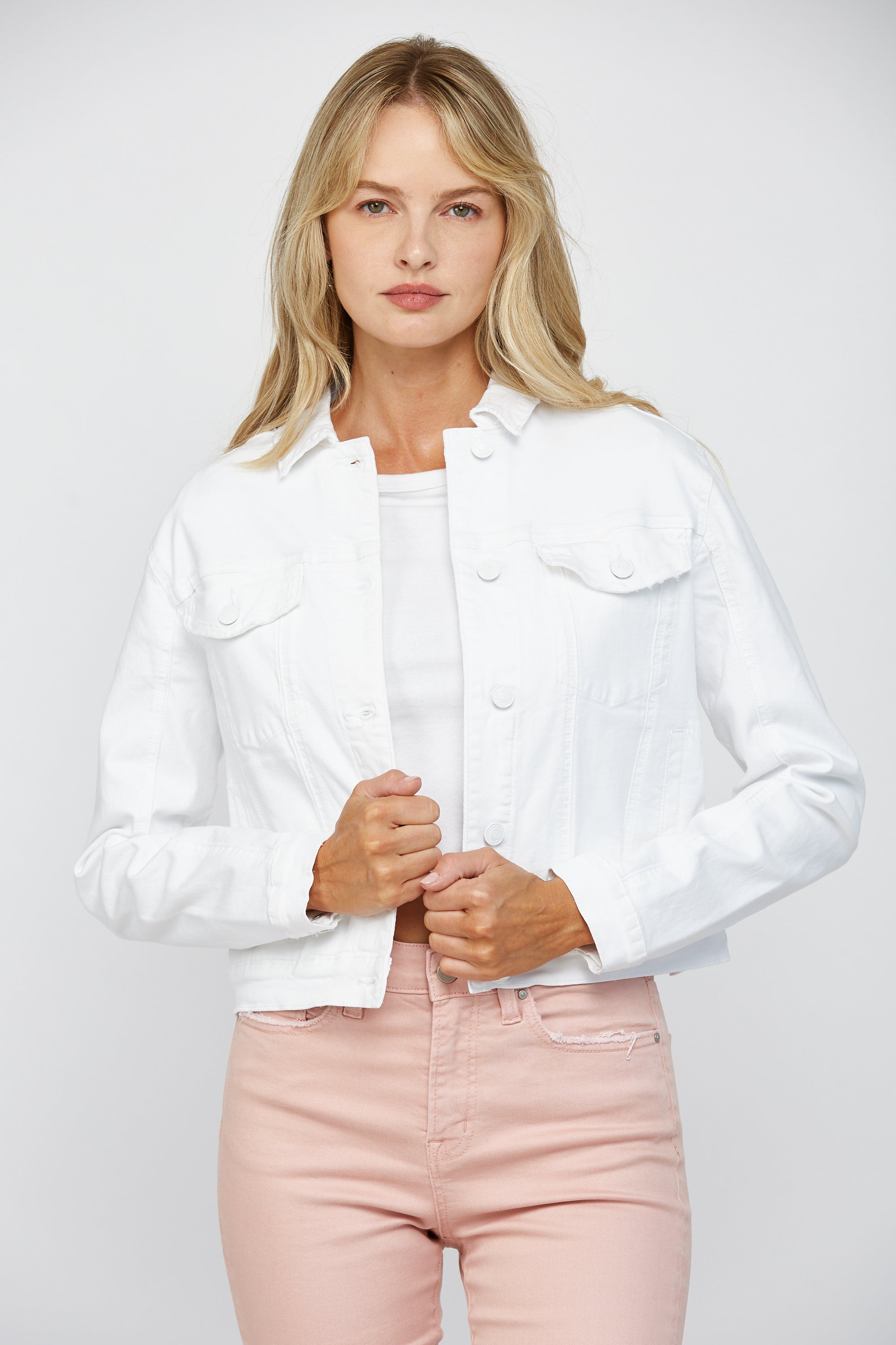 Mica Denim White Denim Jacket Secondary image