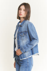 MEDIUM WASH OVERSIZED JACKET