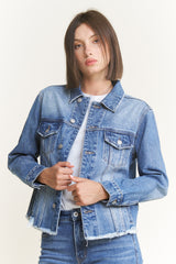 MEDIUM WASH OVERSIZED JACKET