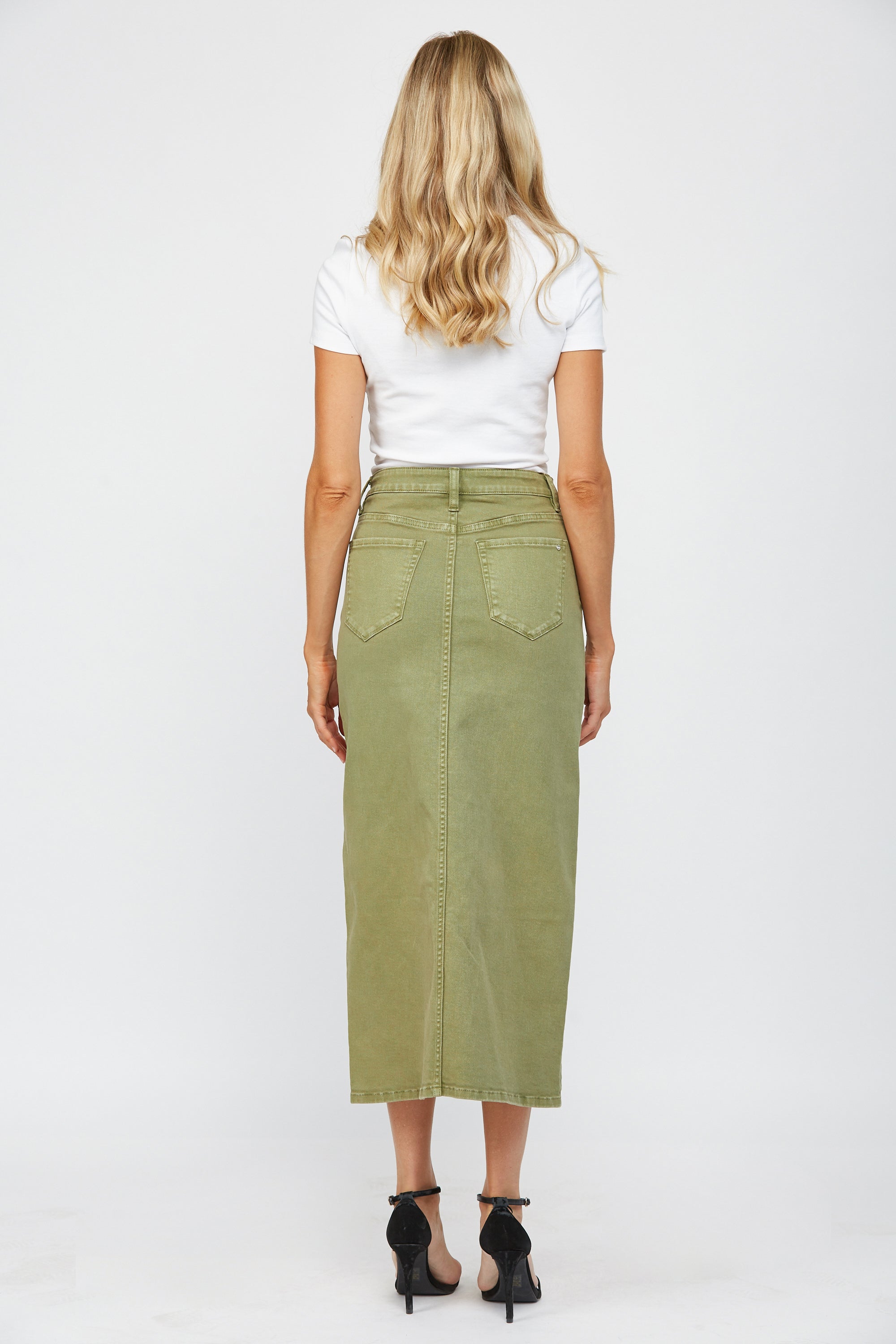 Midi With Front Slit Skirt