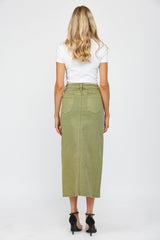 Midi With Front Slit Skirt