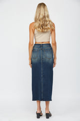 MIDI WITH FRONT SLIT SKIRT