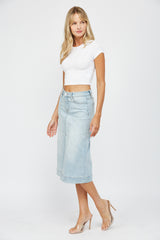 HIGH RISE A LINE SKIRT