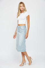 High Rise a Line Skirt