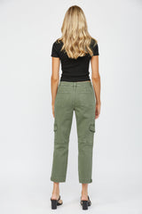 High Rise Mom Cargo Pants