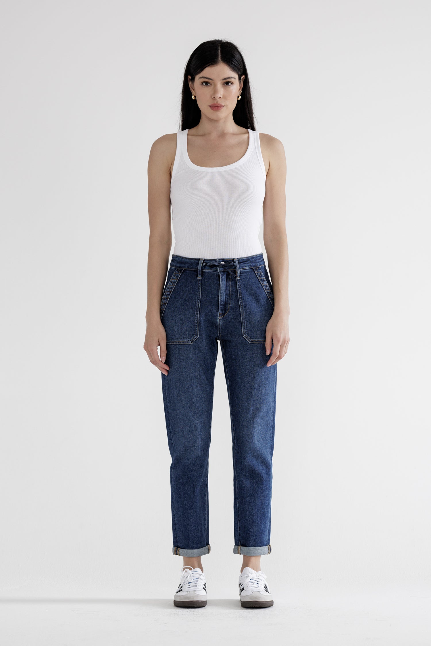 Mica Denim High Rise Mom Jogger Secondary image