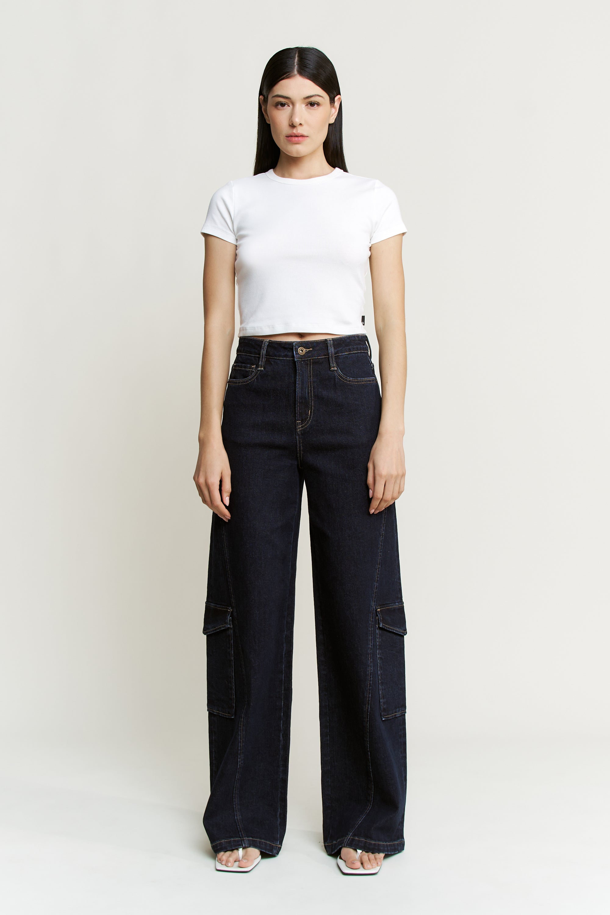 High Rise Wide Leg Cargo Secondary image