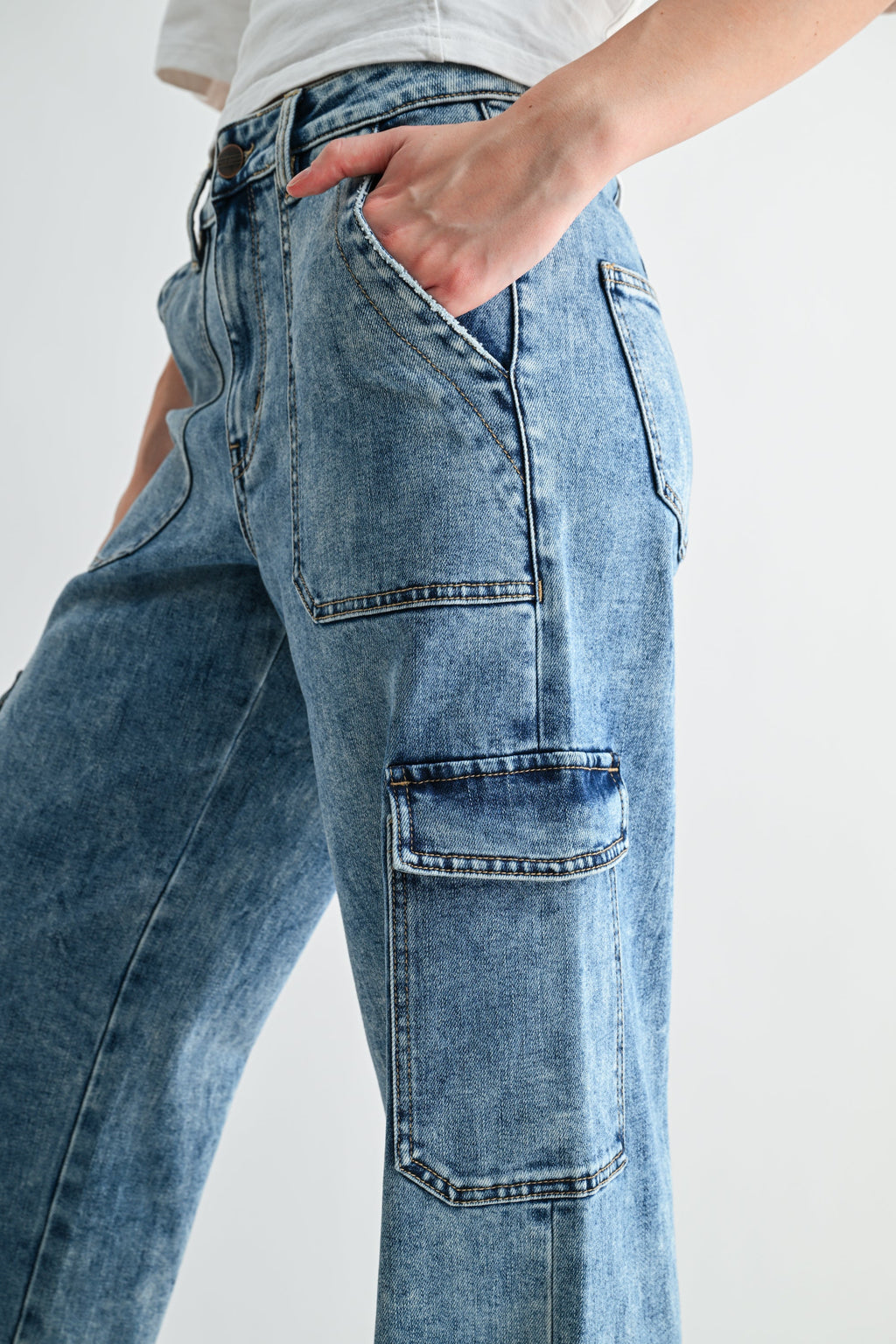 WASHED INDIGO REG 5