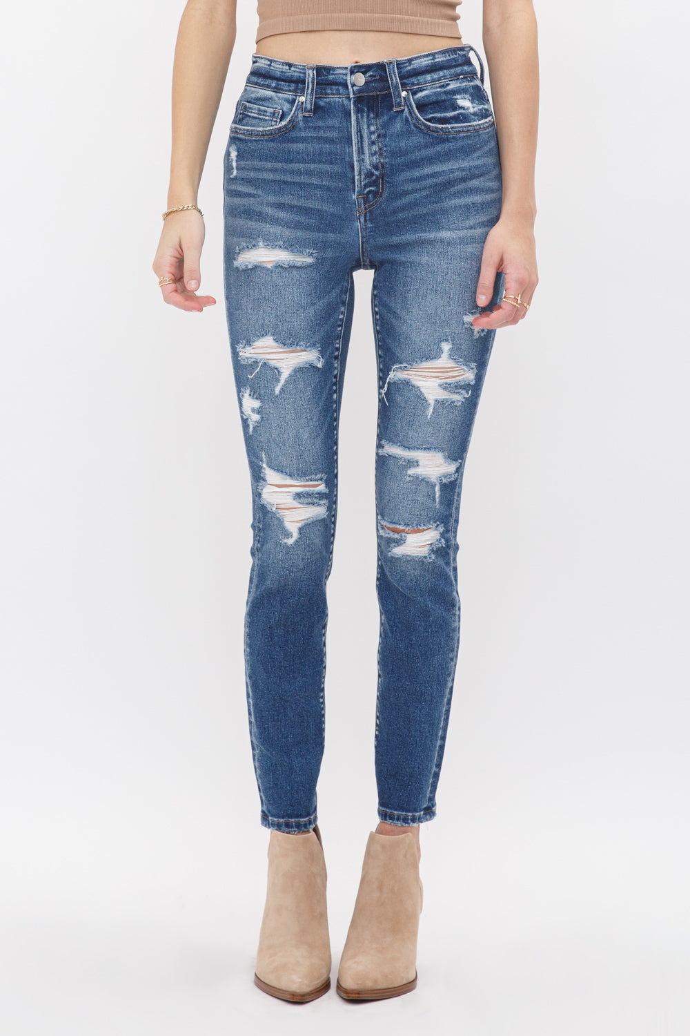 Mica Denim High Rise Ankle Skinny Secondary image