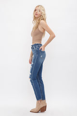 High Rise Ankle Skinny