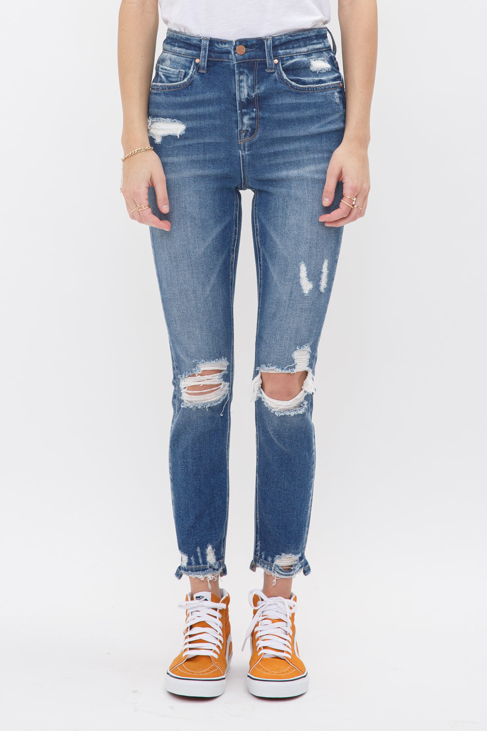 Mica Denim High Rise Crop Skinny Step Hem Secondary image