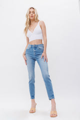 High Rise Ankle Skinny