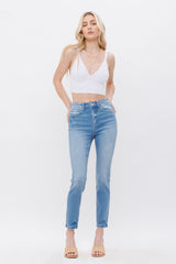 High Rise Ankle Skinny