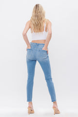 High Rise Ankle Skinny