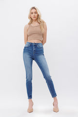 High Rise Ankle Skinny