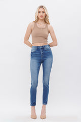 High Rise Ankle Skinny