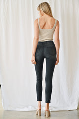 High Rise Ankle Skinny