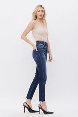 Super High Crop Skinny Double Waist Band