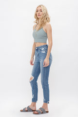 High Rise Crop Skinny