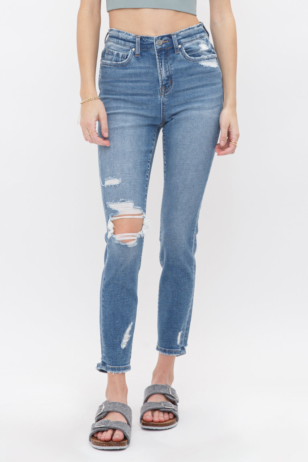 Mica Denim High Rise Crop Skinny Secondary image