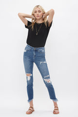 Mid Rise Crop Skinny